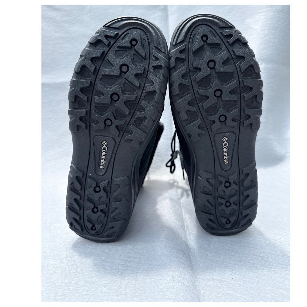 Columbia Ice Maiden II Winter Boots Womens 10 Black Waterproof Omni Grip Quilted - Picture 13 of 15